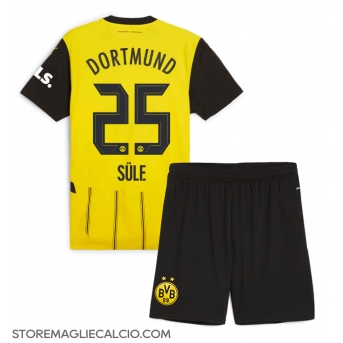 Borussia Dortmund Niklas Sule #25 Maglia Gara Casa Repliche 2024-25 Bambino Maniche Corte